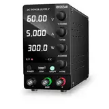 RUZIZAO Labornetzteil 60V 5A Regelbar Labornetzgerät Variablen Labor DC-Stromversorgungen Schaltnetzteil Geregeltes Hochpräzises Ausgangsschalter 4-stelliges LED-Display 5V/2A USB-Anschluss