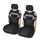 NADCFN Auto Sitzauflagen 2-teiliges Set mit T-Shirt-Design, Autositzbezüge für vorne, universelle Passform, Autopflege, Coves, Sitzschutz für Autositze Auto-Schonbezüge(Gray)