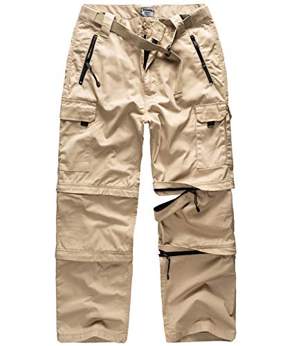 Surplus Raw Vintage Herren Cargo Trekkinghose, beige, M