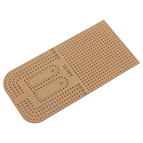 Handgefertigte Schablone zur Herstellung von Leder, Acryl-Schablone, DIY, transparentes Schneidelineal, Schablone, Schneidwerkzeug mit Schutzschicht für Handarbeit,