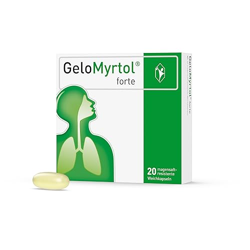 GeloMyrtol forte 20 St., pflanzlicher Schleimlöser bei akuten Atemwegsinfekten mit Husten, Schnupfen und Druckkopfschmerz (Symptome der Sinusitis & Bronchitis)