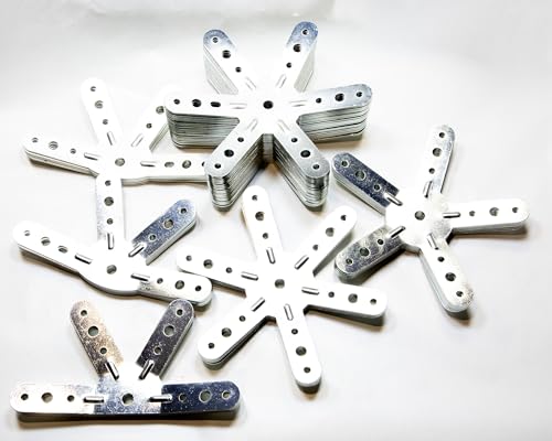 Steckverbinder, geodätische Kuppel, 3 V, 3/8: Set mit 46 Verbindungsstücken, Metall, verzinkter Stahl, für Kuppel, Frequenz 3: Gewächshaus, Werkstatt, Gartenhaus, Hühnerhaus, Moskitonetz für den