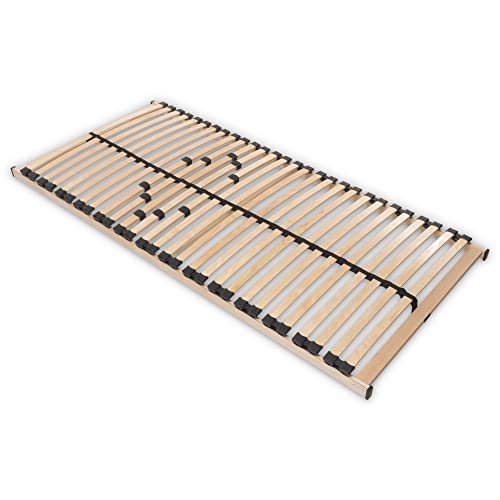 Betten-ABC Max1 Lattenrost, mit 28 Leisten und Mittelzonenverstellung, für alle Matratzen geeignet, Made in Germany, Nicht verstellbar | Fertig montiert, Größe: 140 x 200 cm