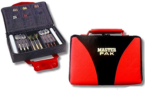 Master-Pak Darttasche Multi- mit Ordnung zum Erfolg, Farbe rot/schwarz Luxustasche für echte Profis.