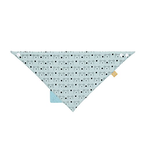 LÄSSIG Baby Bandana mit Beißhilfe Lätzchen Baumwolle Druckknopf saugfähig doppellagig beidseitig tragbar/Bandana, Little Chums Dog