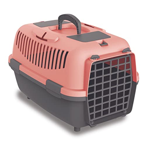 Nomade 3 Hundebox - Transportbox für kleine Hunde und Katzen - 60 x 40 x 38 cm - Kann bis zu 12 kg tragen. Robustes Polypropylen. Türen aus Kunststoff