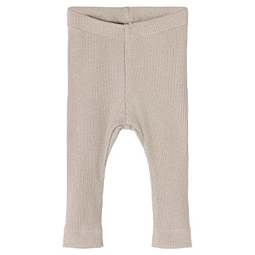 NAME IT Unisex Baby Nbnkab Noos Leggings, Peyote Melange, 68 EU