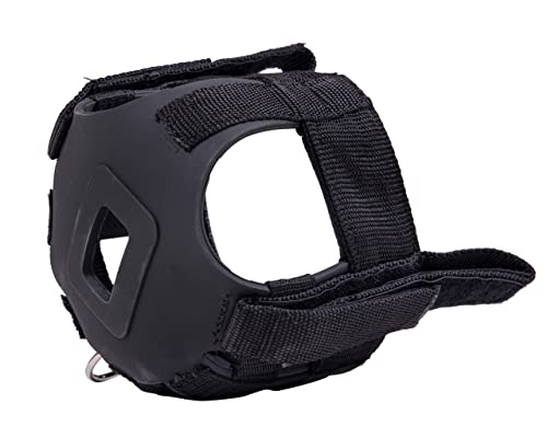 NETPROSHOP Fressbremse Aufsteckbar zur Befestigung am Halfter Größe Mini Shetty bis Full, Groesse:Mini Shetty, Farbe:Schwarz