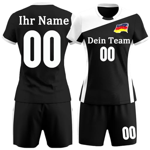 Benutzerdefiniertes Volleyball Trikot mit Name und Nummer des Teams für Mädchen und Frauen Personalisiertes Volleyball Shirt und Shorts für Jungen