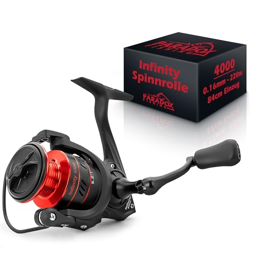 Paradox Fishing Infinity Spinnrolle 4000, 140m/0,23mm - die perfekte Angelrolle zum Hechtangeln