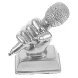 CORHAD Mikrofon Trophäe Aus Harz Für Gesangswettbewerbe Musikalische Auszeichnung Für Junge Mädchen Leicht Und Langlebig Als Ehrenpreis