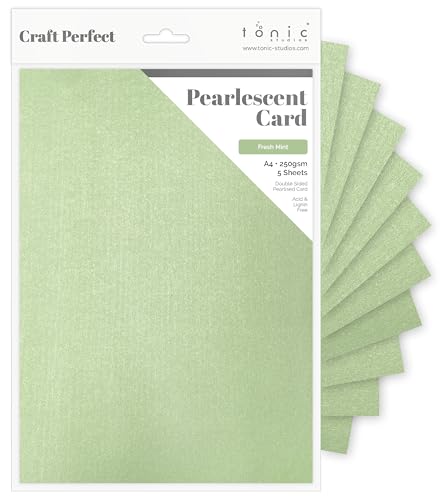 Craft Perfect Perlglanzkarte Fresh mint