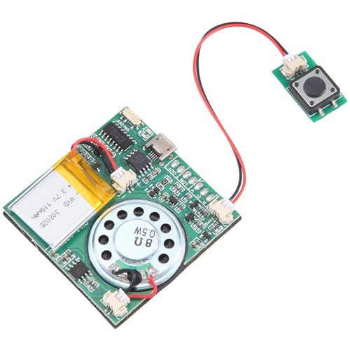 Epdpekc USB-Musikaufnahmemodul DIY MP3-Aufnehmbares Soundmodul Herunterladbares USB-Soundmodul, Taste