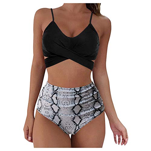 Armband Reisen Badehose Frauen Set Hohe Taille nach Oben Bikini-Druck Badeanzüge Soild Bademode Sexy-Badebekleidung Set V Ausschnitt T Shirt Herren