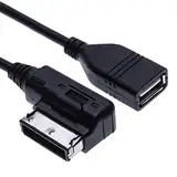 AMI MDI USB Music Interface MP3 Adapter USB Audio Anschluss Adapter Kabel Kompatibel mit Audi A3, A4, S4, S5, A6, S6, A8, S8, Q3, All Road, TT, R8, VW Jetta, Golf, Passat, Tiguan, Touareg, Skoda