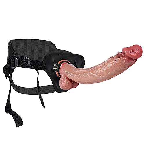 Umschnalldildo,Geschirr zum Pegging,riesen Umschnalldildo (32cm, Durchmesser 5cm), tragbares Sexspielzeug für Erwachsene für Paar-Peg-Frauen, Sexspaß,mit extra großen,langen, dicken und fetten Dildos