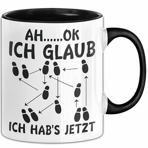 Tanzlehrer Tasse Geschenk Ah Ok Ich Glaub Ich Habs Jetzt Tanzen Tänzer Geschenkidee (Schwarz)