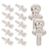 ABOOFAN 14 Stück Trolley-Set Geschwindigkeitsteile Austausch Motorsportzubehör Fahrzeugzubehör RC -Stangen RC -Modellzubehör Fahrzeugteile Stäbe für RC Metall Silver