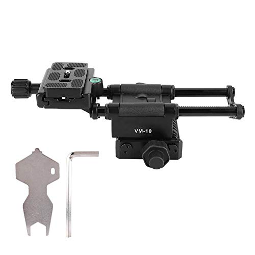 Makro Fokussierung Fokusschiene Slider, Macro Camera Rail Slider, Feinabstimmung der Aluminiumlegierung, Reshoots Screw Holes UNC1/4 und 3/8 Camera Photography SLR Spinner