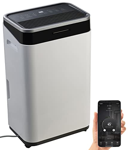 Sichler Haushaltsgeräte Lufttrockner: Smarter WLAN-Luftentfeuchter mit Timer und App, 25 Liter/Tag (Luftentfeuchter einstellbar, Dehumidifier, Bautrockner)