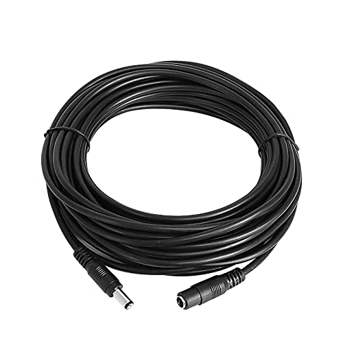 Hiseeu Verlängerungskabel für DC 12 V Netzadapter, Stecker und Buchse, 20 AWG, für CCTV-Überwachungskameras, NVR-Standalone, IP-Kamera, Außenkamera, 10 m, 10 m