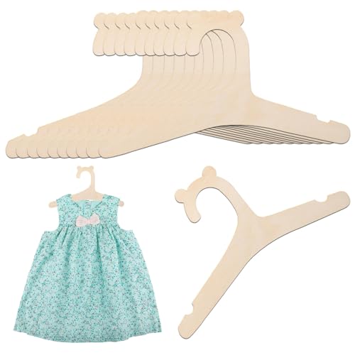 10 Stück Baby Kleiderbügel aus Holz, Kleiderbügel Kinder, Holz Kinderkleiderbügel, Sicher, Geruchlos, Rutschfester Kinderkleiderbügel aus Holz für Babies und Kinder