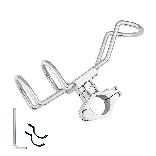 FFYUE Angelrutenhalter aus Edelstahl, hochglanzpoliert, Zubehör für Yacht, Meeresangeln, Angelrutenhalter, 2,8 cm