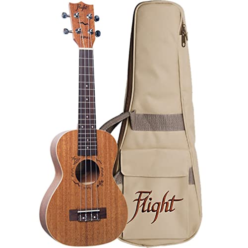 Flight DUC 323 Konzert-Ukulele aus Mahagoni mit Tragetasche