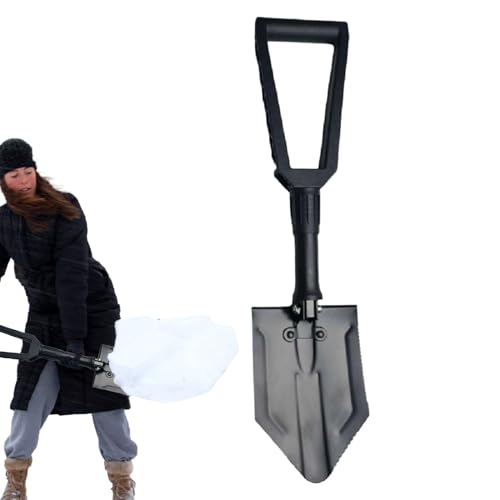 DYOG Breite Schaufel für Schnee, Faltbare Schneeschaufel,Klappschaufel mit robustem Eisenkopf | Gartenhandwerkzeuge zur Schneeräumung für Einfahrt, Hof, Spielplatz, Garten, Balkon