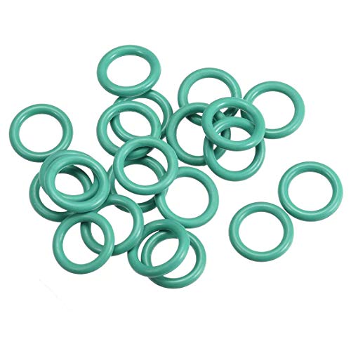 Gummidichtung, O-Rings RubberGasket, Buna-N, SealingGasket, Nitrilkautschuk-Dichtungssatz, Fluorkautschuk-O-Ringe, 12 mm AD 8,2 mm ID 1,9 mm Breite, FKM-Dichtung for Fahrzeugmaschinen, Sanitär, Grün,