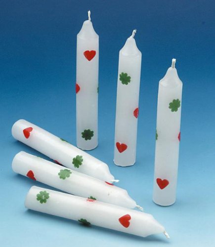 tib 11043 Herzen/Kleeblätter Lebenslicht Set mit 2 Stück pro Box, Mehrfarbig, Einheitsgröße