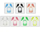7 Sets Schwimm Ohrstöpsel mit Nasenclips, Silikon Nasenclip Anti-Rutsch Nasenklammer, Wiederverwendbarer wasserdichter Ohr-Nasen-Schutz mit Aufbewahrungsbox für Schwimmen Anfänger Profischwimmer
