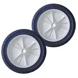 Zweipappel 2 x Gummi Laufrad aus Gummi universal Rasenmäherrad Ersatz Rad Rasentraktor Mähmaschinen 175mm Achslochdurchmesser 12,7mm (2, 175mm)