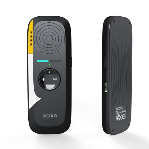 Peiko Sprachübersetzer-Gerät – Zwei-Wege-Echtzeit-AI-Sofortübersetzer, Mini-Gadget mit Unterstützung für 75 Sprachen & 136 Akzente (Offline-Übersetzung), ideal für Lernen, Reisen und Geschäftskommunik