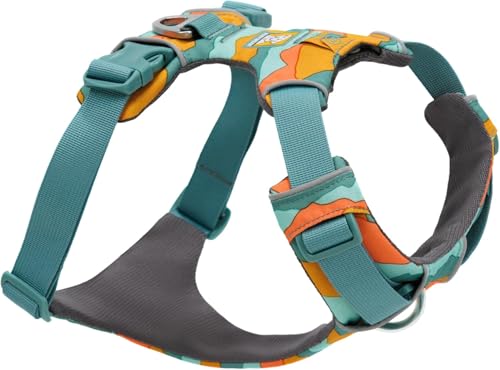 Ruffwear Front Range Hundegeschirr, reflektierendes Y-Geschirr, verstellbares, bequem gepolstertes Alltagsgeschirr für Spaziergänge und Hunderennen, 2 Leinenbefestigungen und, Spring Mountains XS