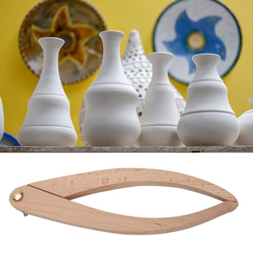 Potters 'hölzerne Bremssattel, Hochwertiger Maser Holz Herrscher, Entfernungsmesswerkzeug mit Exquisiter Handwerkskunst für die Keramikproduktion (12-Zoll-Holzbraten)
