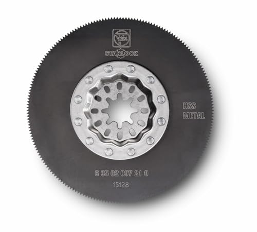 Fein HSS-Sägeblatt (ø 85mm, Aufnahme Starlock, mit Metall-Verzahnung, für Bleche, Kunststoff, Holz, saubere Schnittlinie) 63502097210