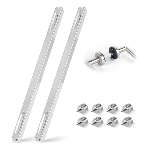 Vierkantstift 8mm x150mm, 2 Stück Drückerstift 8mm für Türgriff, Vierkantschlüssel für Drückergarnitur, Vierkant für Stift Türgriff Türdrücker, für Türschloss Innentür, mit 8 Stk M6 Schraube