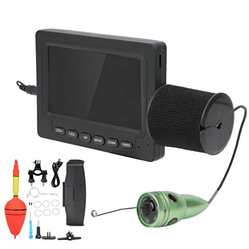 wosume Fischfinder, DVR-Kabel-Unterwasserkamera, LED-Angeln 6 Infrarot-Monitor DVR-Überwachung Aquakultur für die Eisseefischerei Ozeanfischerei unter(Cable Length 30 Meters)