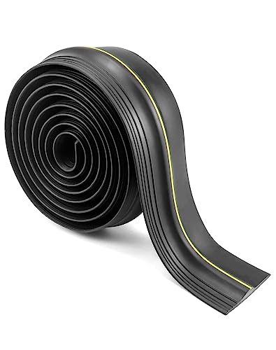 QWORK® 3M Garagentor Schwellendichtung, Dichtung, Bodenabdichtung Gummi, Wetterfest