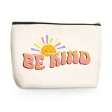 jealance Kosmetiktasche für psychische Gesundheit, Kosmetik, Reisetasche für Frauen, Beraterin, Therapeutin, Psychologin, Hautpflege-Tasche, BeKind01, 9.7" x 6.8 "x 2"
