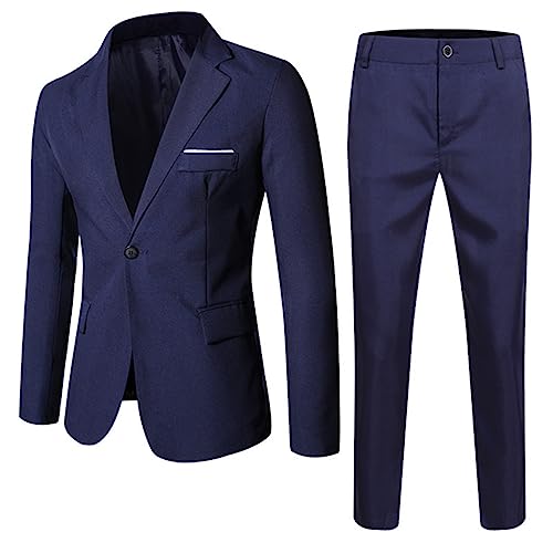 Generisch Kinder Anzug Set Jungen Hemd Langarm und Hosen mit Taschen Baumwolle Sommer Outfit 2-Teilig Leicht Kinderkleidung Einfarbig Casual Anzug Set Mode Bekleidungssets Kinder 1-8 Jahre