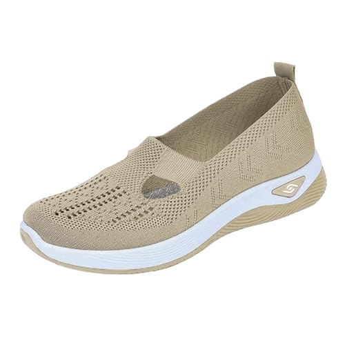 Generisch Walkingschuhe Damen Leicht Weite H Vermascht Orthopädische Schuhe Sommer Atmungsaktive Lässige Komfort Laufschuhe Bequeme Outdoor Sommerschuhe Turnschuhe