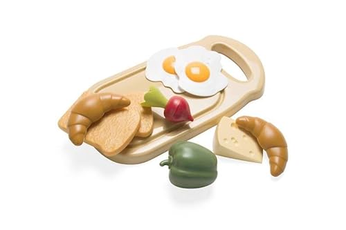 Dantoy - Green Garden - Frühstücksteller - 10 Stück - Rollenspiel - Ab 3 Jahren und älter - Lebensmittel-Rollenspielset für Kinder - Rollenspiel - Essen vorgeben - Hergestellt in Dänemark