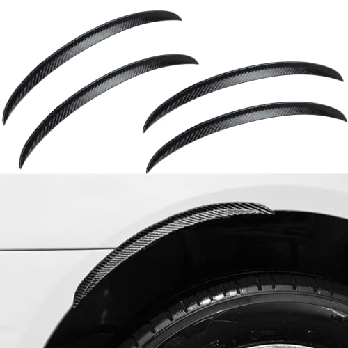 Kotflügelverbreiterung 4 Stück Radabdeckung Kotflügelverbreiterung Radlaufleiste Universell 20mm Kotflügel Verbreiterung Carbon Radlaufverbreiterung Verbreiterung Auto Rad Schutz Dekoration (33CM)
