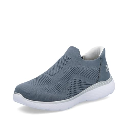 Rieker Damen Low-Top Sneaker M5072, Frauen Halbschuhe,Turnschuhe,Laufschuhe,straßenschuhe,Strassenschuhe,Sportschuhe,blau (10),38 EU / 5 UK