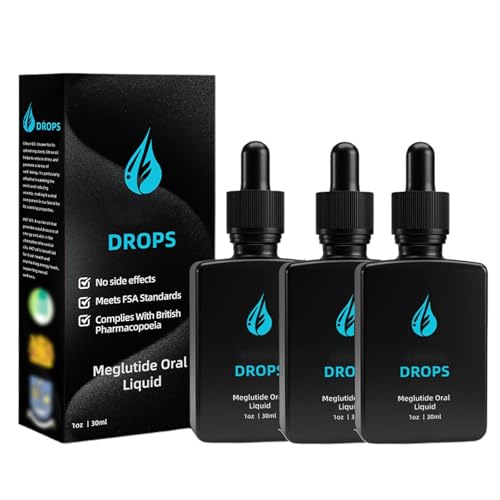 Lenreey Meglutide Orale Flüssigkeit, Croaie Pflanzliche Tropfen,Spzv Meglutide Tropfen, Lercea Extrakt (3PCS)