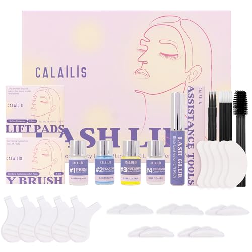 CALAILIS Wimpernlifting Set, 2024 Aktualisiertes Lash Lifting Set,Wimpernverlängerung Kit Professionell,Wimpern Lifting Set Natürliche & Dickere, Geeignet Für den Salon- und Heimgebrauch