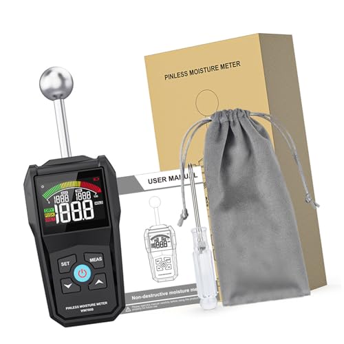 Tragbarkeit Holzfeuchtigkeitsmesser Mit Akustik Alarm Auto Shutdown Farbdisplay Für Die Wandkonstruktion 20-40 Mm Tiefe