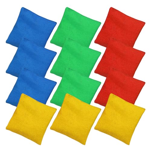 12 Stück Cornhole Säckchen, Cornhole Säcke, Quadratische Wurfsäckchen, Cornhole Bean Bags Cornhole Spiel Outdoor Cornhole Säcke Outdoor Spiele Für Karneval, Outdoor, Hof, Party(7 * 7 cm)